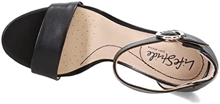LifeStride Womens Averly Heeled Sandal, Black, 8.5 Wide US | Image 5