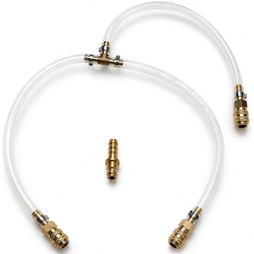 30/ 76.2cm Hydraulic Steering Bleed Kit with Filler HoseCompatible with SeaStar BayStar & Uflex Systems Easy DIY Air Removal & Fluid Fill Tool Work for Marine Outboard Steering Maintenance Kit