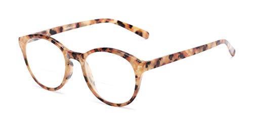 Round Bifocal Reading Glasses in Orange Tortoise by Readers.com | The Merlot | +1.00