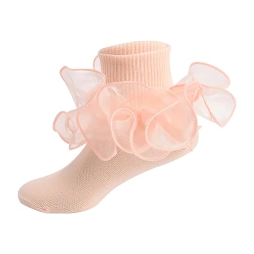 Ruffle Socks 3pcs With Lace Ruffles Girls Ankle Kids Dance - Main Image