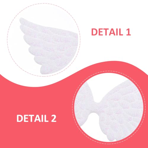 Alas de ángel para adornos de recuerdos de bautizo comunión y bodas pack de 30 8