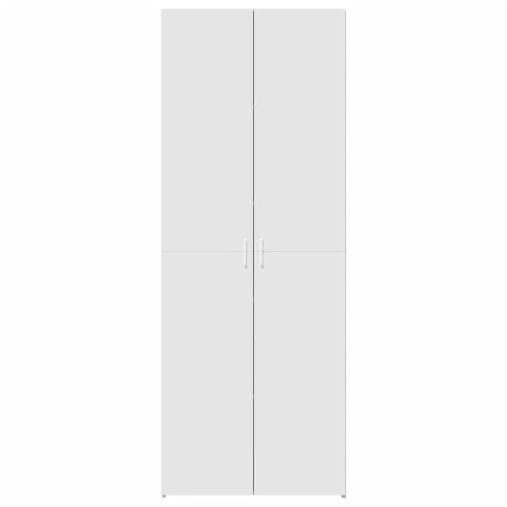 vidaXL Armadietto alto bianco 70 x 42,5 x 185 cm legno con mensola