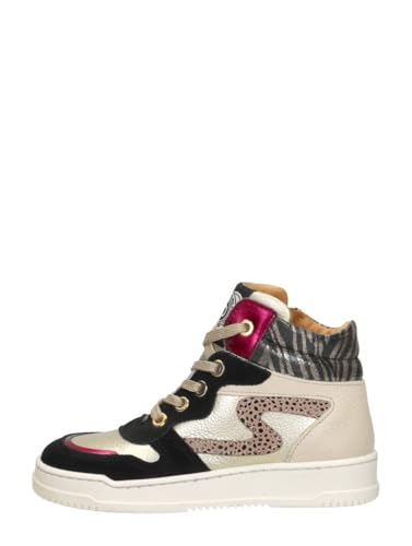 Chaussures montantes or à lacets idéales pour rayonner lors de vos sorties urbaines quotidiennes
