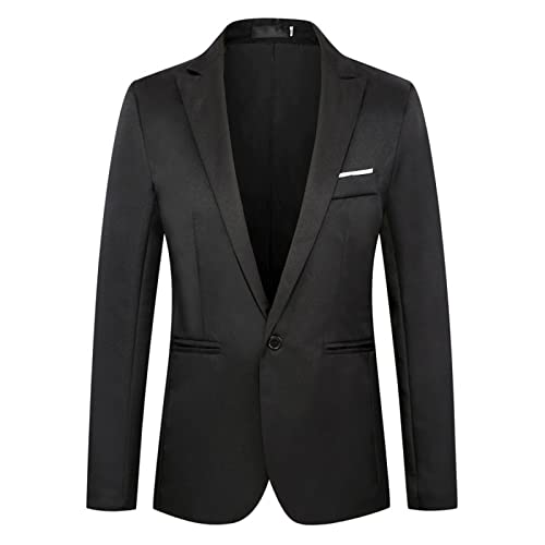 Mens Suit Slim Fit One Button Solid Tuxedo Jacket Business Suits Wedding Party Homecoming Suits For Mens Slim Jackets