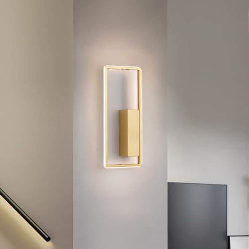 Aplique interior LED 10W dorado para iluminar rincones oscuros en casa 4