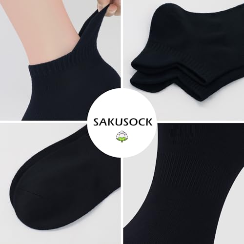 Ankle Thin Socks Womens Combed Cotton Low Cut Athletic No Show Running Socks With Heel Tab 6 Pairs3