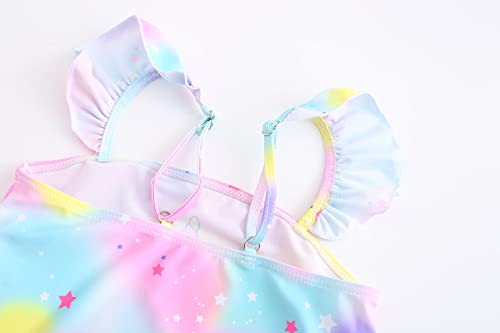 Image of Akokvlar Two Pieces Swimsuit Mermaid Bikinis Tankini Bathing Suit for Little Girls