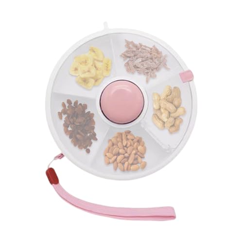 TODDLER SNACK BOX - 5 Fack Matbehallarfack, med lock for barn, ateranvandbar barbar snackspinner | For picknick daghem camping r