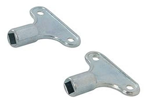 2 x fiXte Radiator Vent Bleed Bleeding Keys Plumbing Plumbers Tool Heating Zinc Alloy