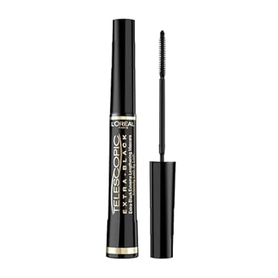 L Oreal Paris Make-up Designer Telescopic Extra Black Máscara de Pestañas  Color Negro  8 ml  Paquete de 1 
