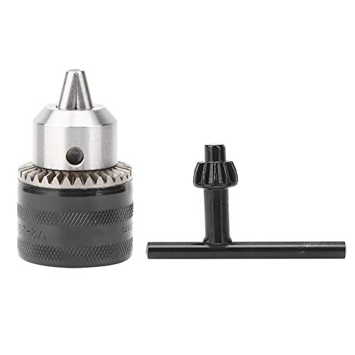 Drill Chuck with Chuck Key, 1.5?13mm 1/2?20UNF Drill Chuck Adapter Converter and Wrench Replacement, Drill Chuck Adapter Tool