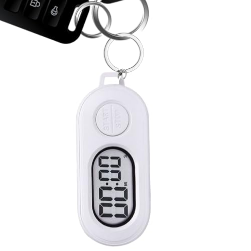 Temporizador de detención del temporizador, contador de tiempo, llavero del temporizador de parada portátil para el deporte, el reloj de cuenta regresiva digital de la escuela LCD accesorios de gimnas