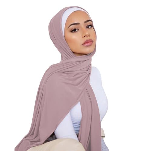 Women's Soft Modal Muslim Jersey Instant Hijab Scarf Fashion One Piece Amira Islamic Headscarf Shawl Wraps