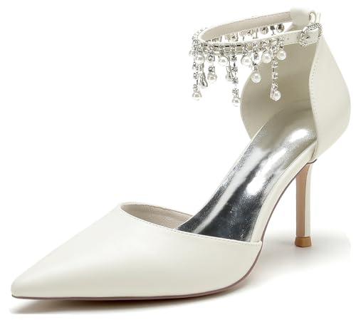 Chaussures de bal pour femme avec talon aiguille et strass pour briller en soirée