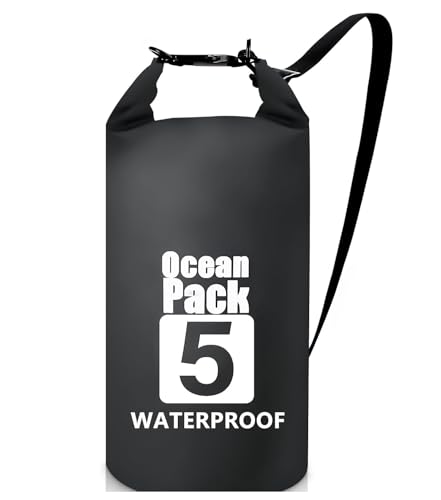 Image of Waterproof Dry Bag with Floating and Lightweight Bags for Kayaking Rafting Boating River Trekking-Multi Color (5 Liter)