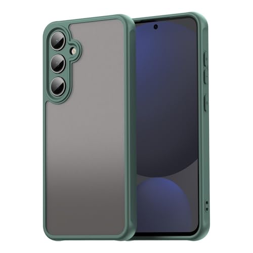 Coque rigide Samsung S26 Ultra silicone vert pare-chocs protection arrière unie
