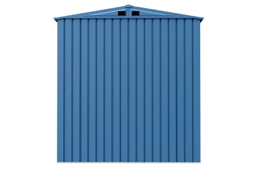 Arrow Shed Elite 6' X 6' Outdoor Lockable Steel Storage Shed Building, Blue Grey #TOP5