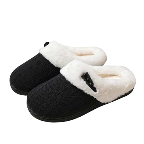 Image of DRUNKEN Slippers For Women Winter Sandals Casual Flats Home Footwear Man Girls Sliders Flip Flops Chappals Ladies Clogs Sleeper Slides Stylish Ortho Soft