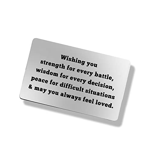 Inspirational Gifts for Men Christian Gifts Religious Gifts Engraved Wallet Insert Card Encouragement Gifts Graduation Gift Card Birthday Card Christmas Christianity Prayer Gifts for Him and Her