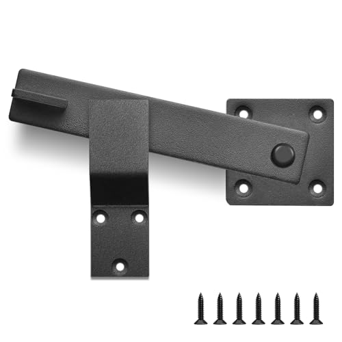 Yuluoxiang Loquet de porte de grange robuste de 15,2 cm, loquet de porte d'étude en métal pour clôture extérieure, abri de jardin, porte de ferme, porte de grange coulissante, offre plus de sécurité