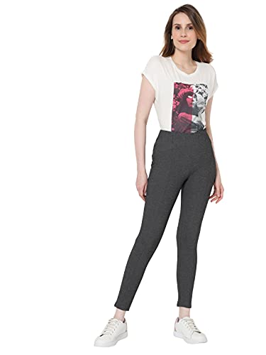 Image of VERO MODA Solid Viscose Nylon Regular Fit Womens Casual Pants (S22VM10272871-P)