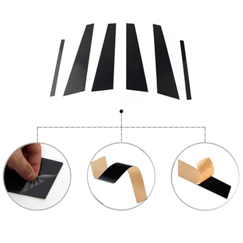 Embellecedores de postes de pilar para BMW Serie 7, fundas protectoras contra arañazos de ventana 2