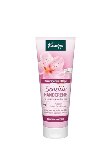 Kneipp Sensitiv Handcreme - Für trockene & sensible Haut - Mandelöl &...