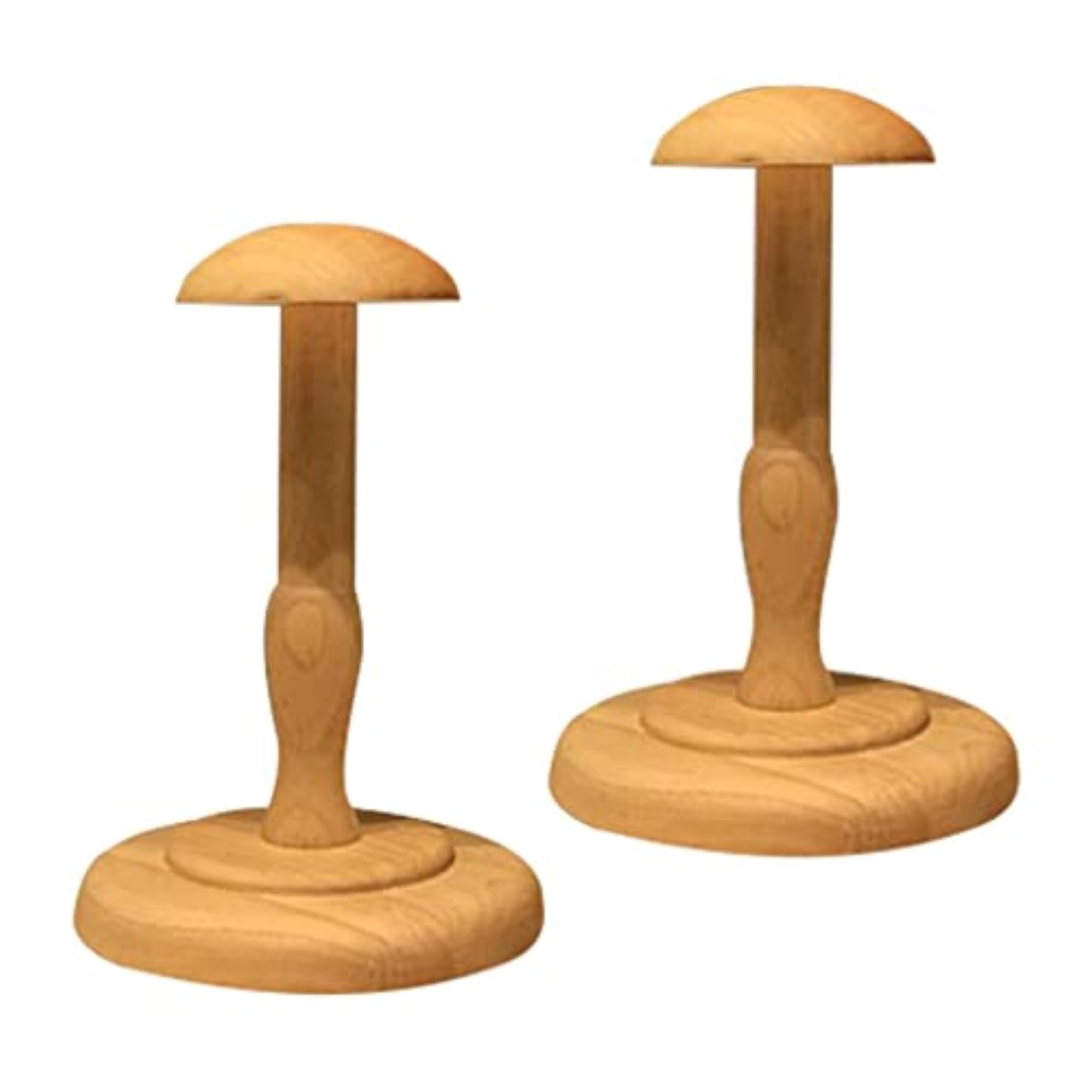 Wooden Hat Rack and Wig Holder Display Stand