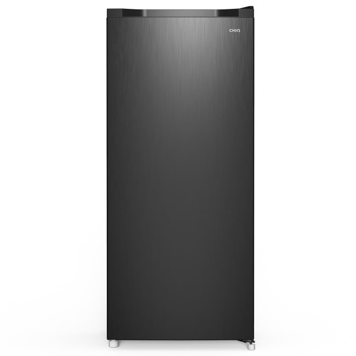 CHiQ FSD140D4EU Upright Freezer 145L E 5 Levels 12-Years Free Warranty on The Compressor H1250 x W540 x D550 Black New