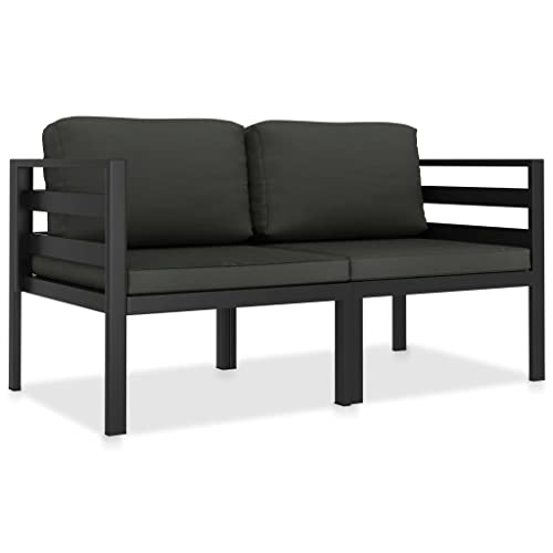 vidaXL Garten Sofagarnitur 2-TLG. mit Auflagen Gartensofa Sofa...