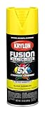 Krylon Fusion All-In-One Adhesive Spray Paint for Indoor/Outdoor Use, 12 oz, Sunbeam