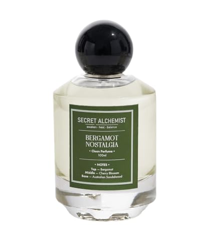 Secret Alchemist Bergamot Nostalgia Eau de Parfum 100ml | Unisex Long Lasting Clean Fresh Floral EDP | Luxury Perfume with Bergamot & Cherry Blossom