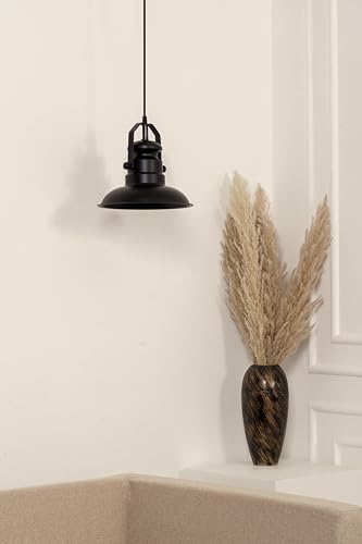 Image of Divine Trends Sailors Metal Pendant Hanging Light Black Polished | Hanging lamp for Indoor & Outdoor Usage| Ceiling Light for Cafes, Restaurants & Industrial Use - Pack of 1