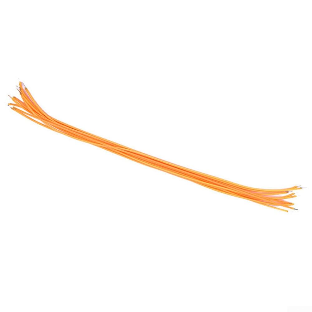 2200K 10pcs Bulb Filament Lamp Parts, Led3V Flexible Filament, LED Diodes Flexible Filam, Warm White, DC3V Voltage(300mm)