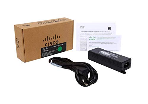 Iniettore PoE Cisco SB-PWR-INJ2 con iniettore High Power Gigabit over Ethernet Injector da 30 W per le piccole imprese, protezione limitata a vita (SB-PWR-INJ2-EU)