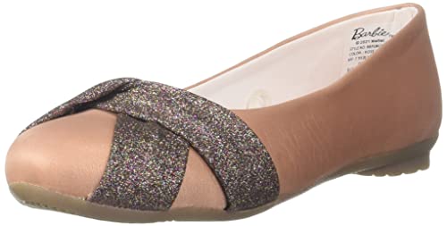 Barbie by toothless Girls Ballerina Rose Gold Ballet Flat (BBPGBE3705) (B09C8TNRDG) Amazon Price History, Amazon Price Tracker