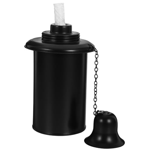 PartyKindom Antorcha para Jardín con Recipiente de Combustible de Metal Duradero de y Tapa para Exterior Patio y Porche