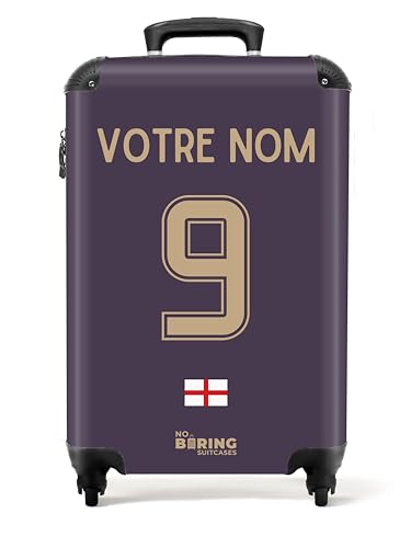 NoBoringSuitcases.com Valise Cabine, Valises, Bagages Cabine, Petite Valise, Valise Rigide, Valise Voyage, Valise Personnalisable 55x35x25cm (2024 - Uniforme extérieur...