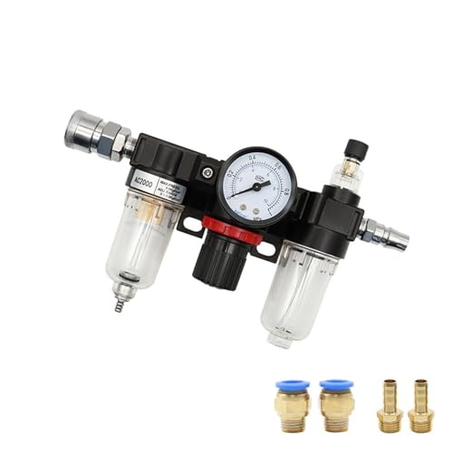 Régulateur de pression 1/4" AC2000-02 avec corps en alliage et manomètre - 3