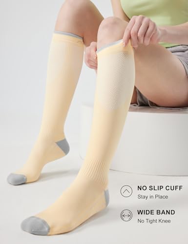 Image of FITRELL 3 Pairs Compression Socks for Women and Men 20-30mmHg-Circulation Support Socks