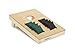 Produktbild doloops Original Cornhole Spielset - EIN Cornhole Board und 8 Cornhole Bags (je 4 Schwarze und 4 grüne Cornhole Bags), original Deutscher Cornhole Verband Turnierausstattung