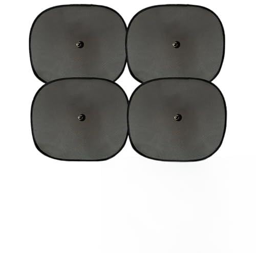 Image of Car Universal Side Window Black Sunshade Compatible for Tata Punch, Heat /UV Rays Protection Curtain Universal Set of 4pcs