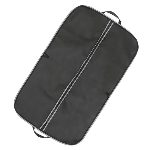 DECHOUS Suit Dust Cover Portable Hanging Garment Bag Business Folding Clothes Protector for Travel and Long-term Storage Black Medium
