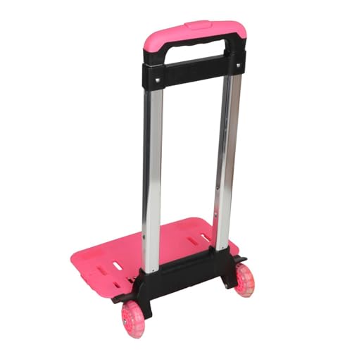 Generic Backpack Trolley 2 Wheels Telescopic Rod Backpack Hand Truck for Kids Girl2