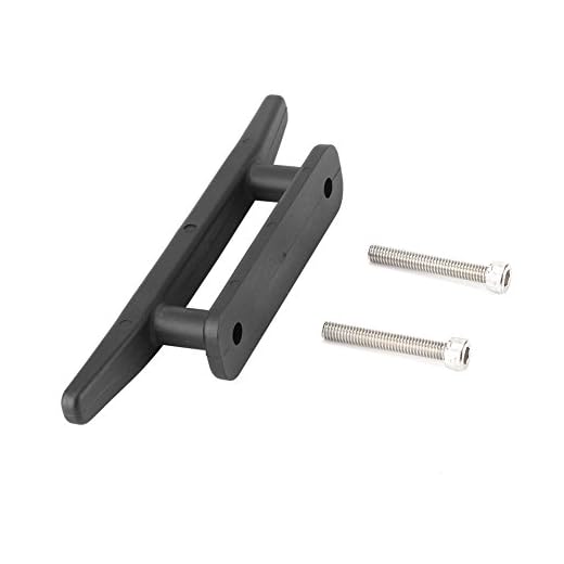 Bitta per Canoa da Canoa Kayak, 1Pcs Bitta da ormeggio in Nylon Kayak Tassello di Ancoraggio Kit Tacchetta a 2 Fori Base di Ancoraggio Aperta con Viti
