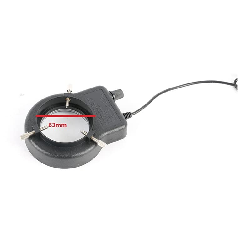 Microscope 110V-240V 32 LED USB Output Adjustable Ring Light Lamp for Video Stereo Microscope(with Adapter White)