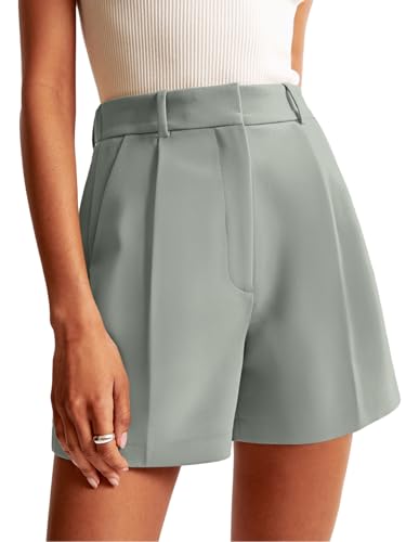 NIMIN Shorts for Women High Waisted Dressy Tailored Work Shorts Pleated...