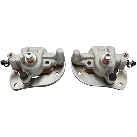 M MATI Front Left & Right Brake Caliper for ATV Yamaha Grizzly 550 YFM550 2009-2014 Grizzly 700 YFM700 2007-2020 Kodiak 700 YFM700 2016-2020 Raptor 250 YFM250 2008-2013 with Pads Cover