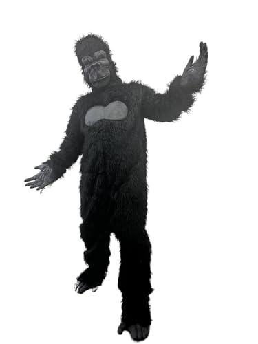 Lormaka Costume de mascotte Gorilla Chimpanzé pour adulte