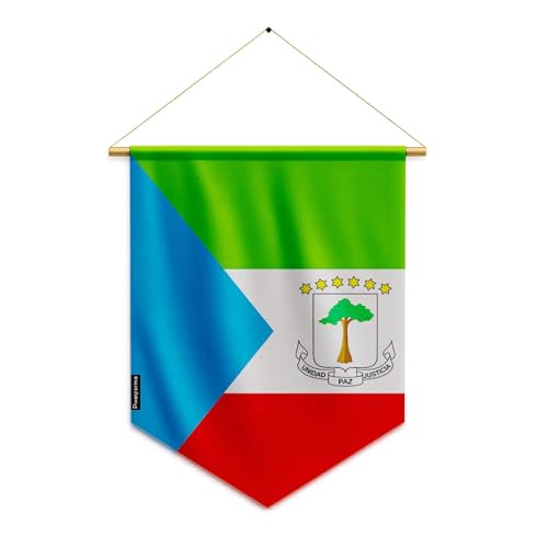 Pixelforma Banderín Bandera de Guinea Ecuatorial para colgar de p...